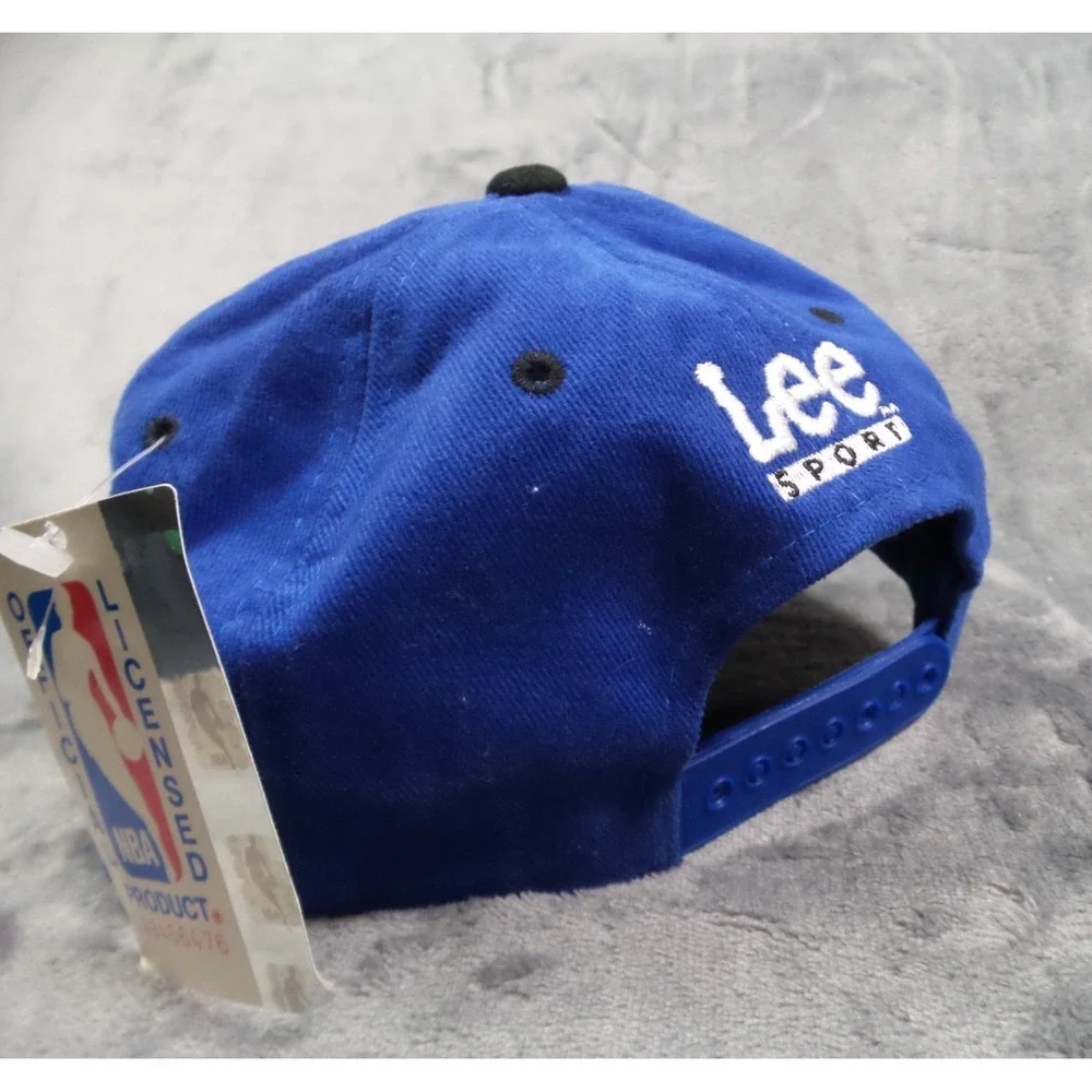 Vintage Orlando Magic Snapback Hat Lee Sport Black Blue NBA New With Tags
